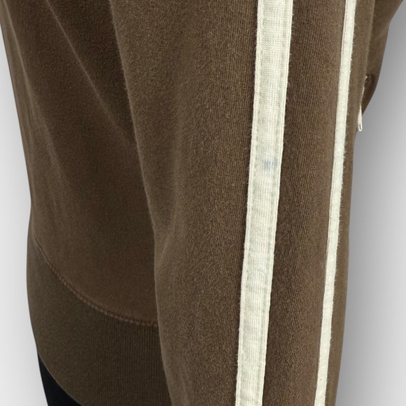 American Eagle Outfitters Track Jacket Brown Small Zip Retro Y2K Athletic - Picture 5 of 7